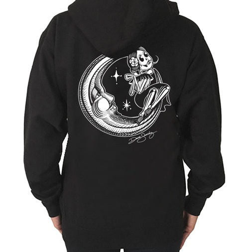 Luna Zippered Womens Hoodie Cartel Ink