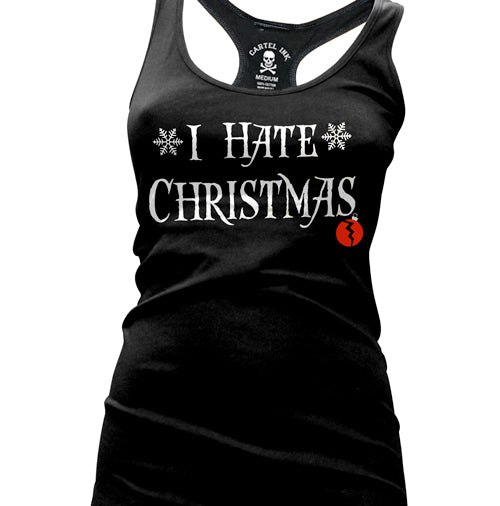 I Hate Christmas Women's Racer Back Tank Top