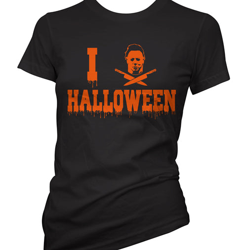 I Love Halloween Horror  Women's T-Shirt