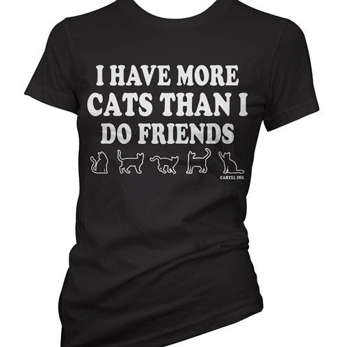 I Have More Cats Than I Do Friends Women's T-Shirt