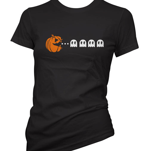 Pumpkin Pac Man Women's T-Shirt